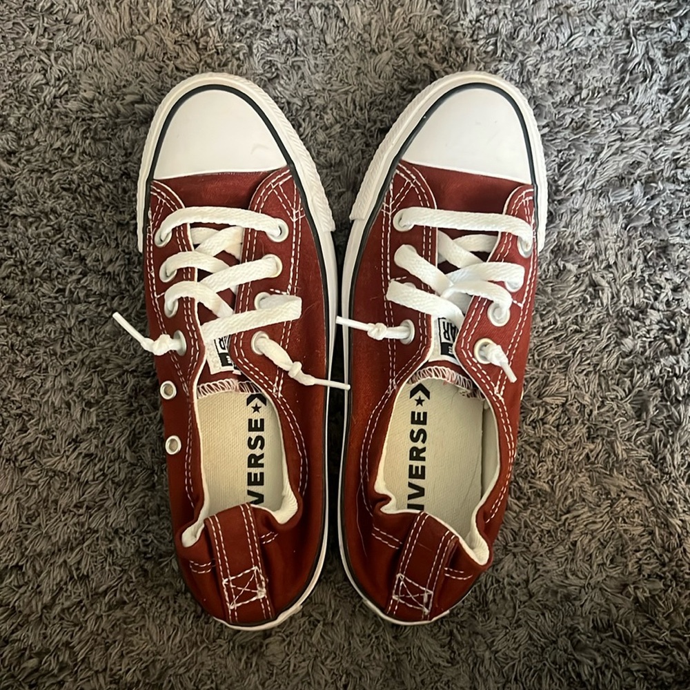 Worn once for photos. Converse